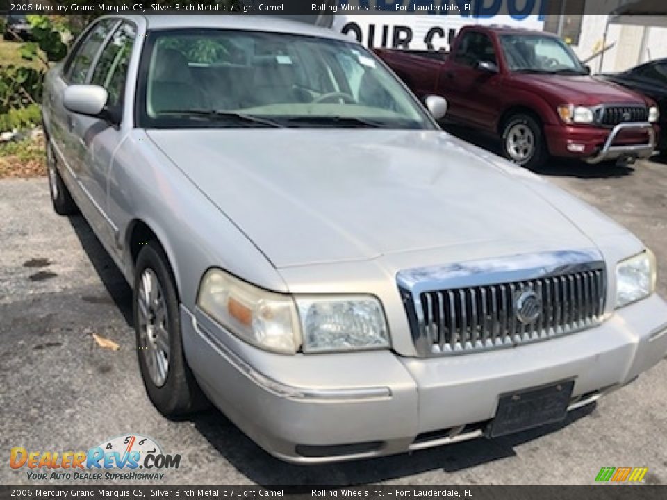 2006 Mercury Grand Marquis GS Silver Birch Metallic / Light Camel Photo #2