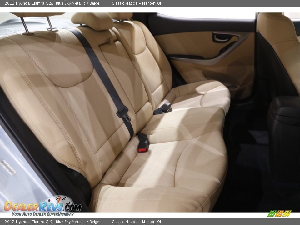 2012 Hyundai Elantra GLS Blue Sky Metallic / Beige Photo #15