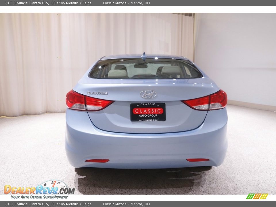 2012 Hyundai Elantra GLS Blue Sky Metallic / Beige Photo #17