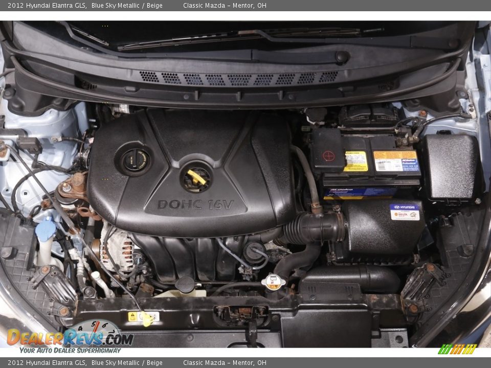 2012 Hyundai Elantra GLS Blue Sky Metallic / Beige Photo #18