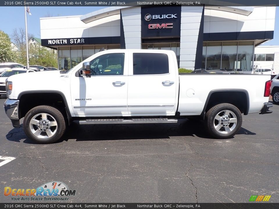 2016 GMC Sierra 2500HD SLT Crew Cab 4x4 Summit White / Jet Black Photo #2