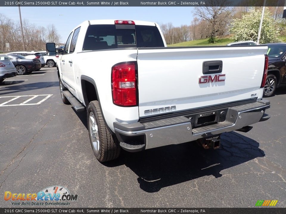 2016 GMC Sierra 2500HD SLT Crew Cab 4x4 Summit White / Jet Black Photo #4