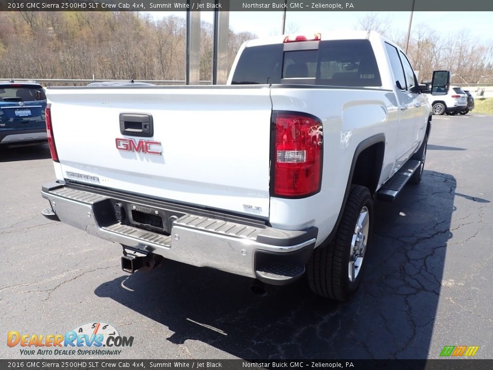 2016 GMC Sierra 2500HD SLT Crew Cab 4x4 Summit White / Jet Black Photo #6