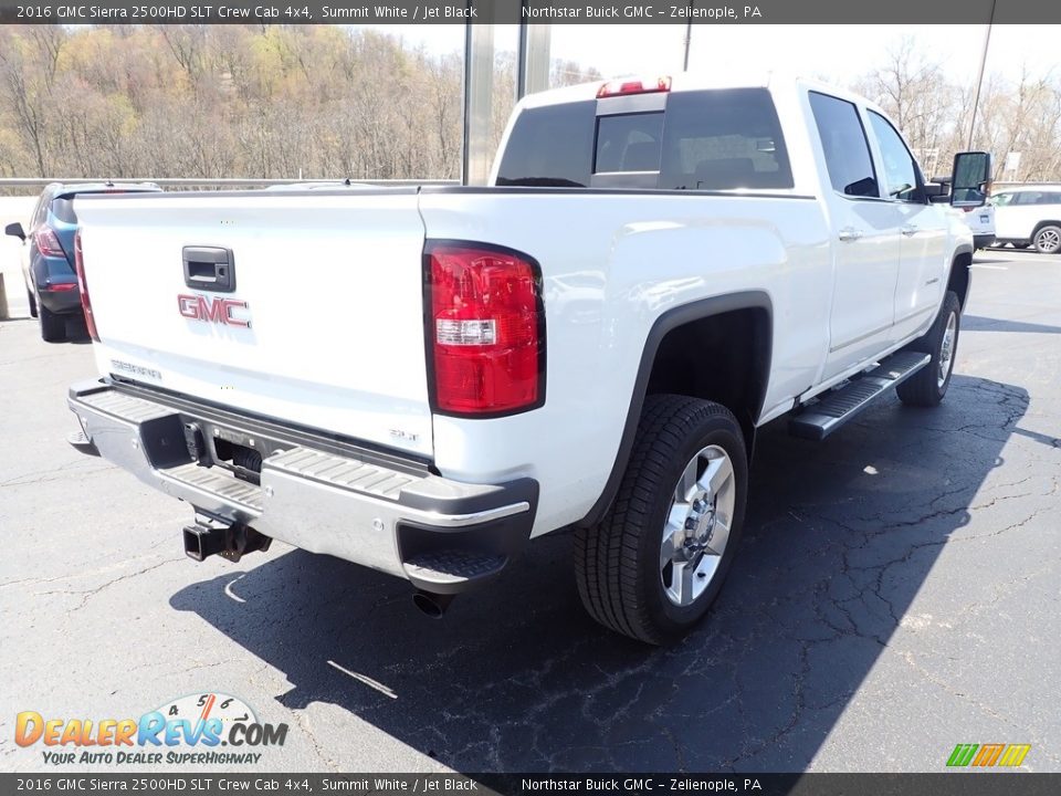 2016 GMC Sierra 2500HD SLT Crew Cab 4x4 Summit White / Jet Black Photo #7