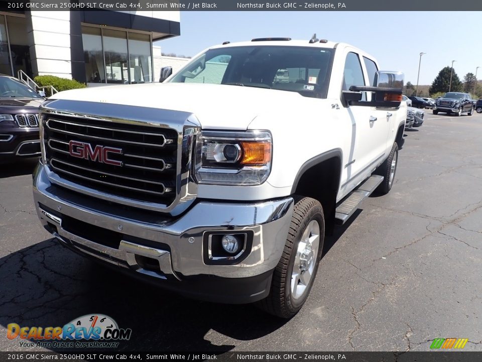 2016 GMC Sierra 2500HD SLT Crew Cab 4x4 Summit White / Jet Black Photo #12