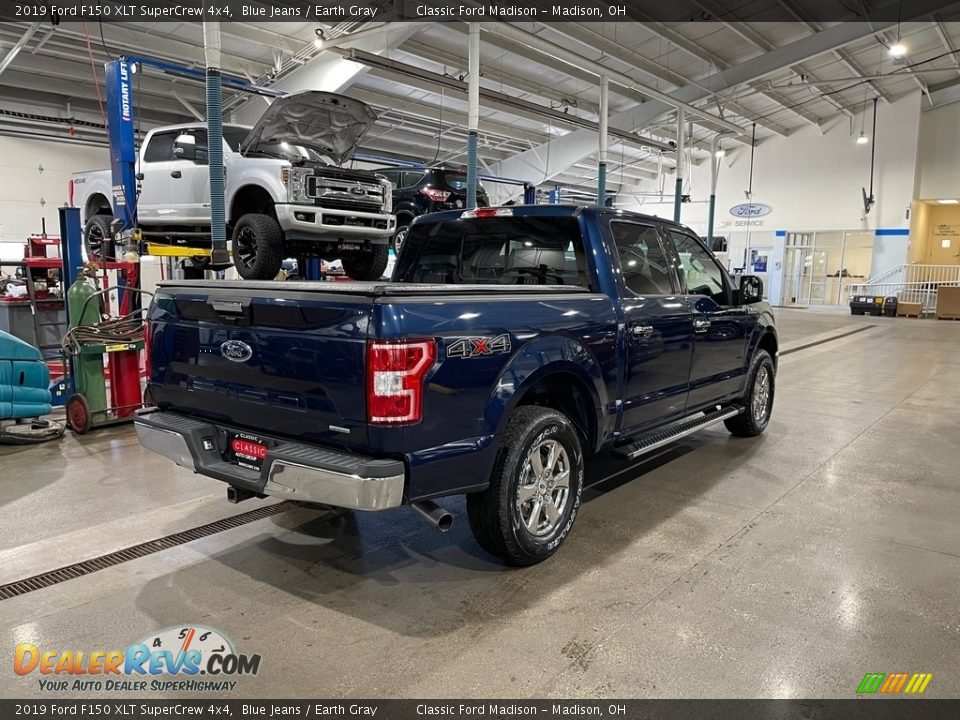 2019 Ford F150 XLT SuperCrew 4x4 Blue Jeans / Earth Gray Photo #6