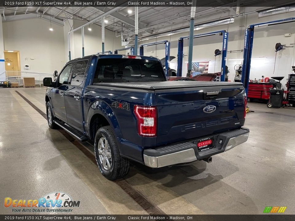 2019 Ford F150 XLT SuperCrew 4x4 Blue Jeans / Earth Gray Photo #7