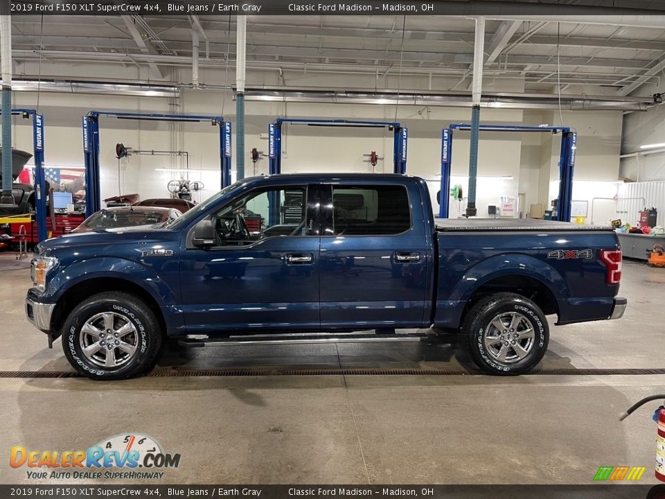 2019 Ford F150 XLT SuperCrew 4x4 Blue Jeans / Earth Gray Photo #8