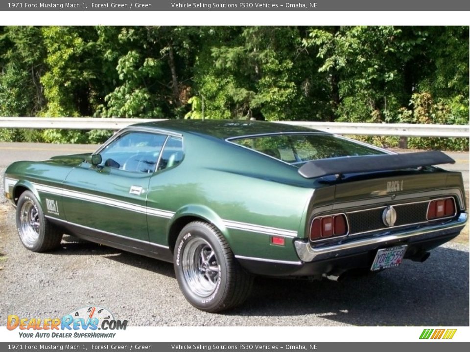 1971 Ford Mustang Mach 1 Forest Green / Green Photo #4