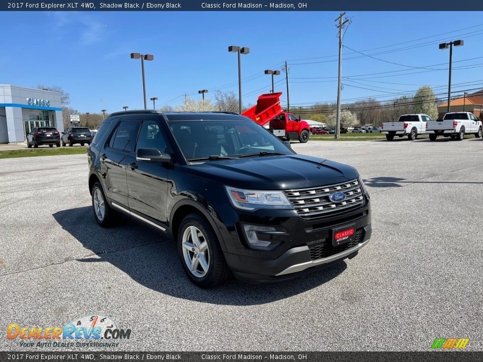 2017 Ford Explorer XLT 4WD Shadow Black / Ebony Black Photo #3