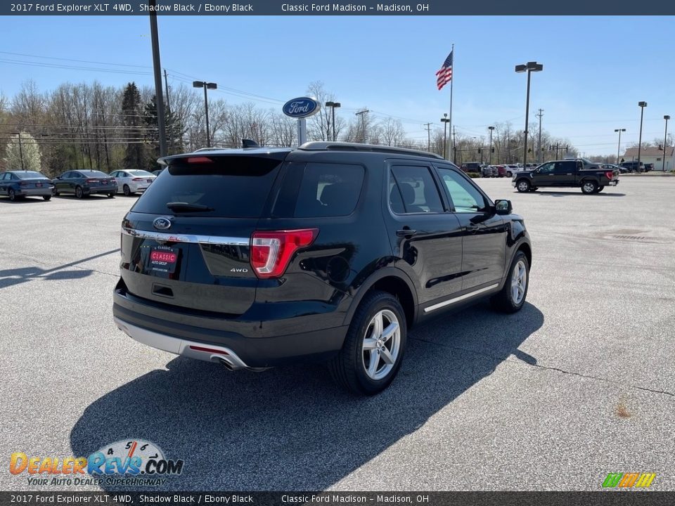 2017 Ford Explorer XLT 4WD Shadow Black / Ebony Black Photo #5