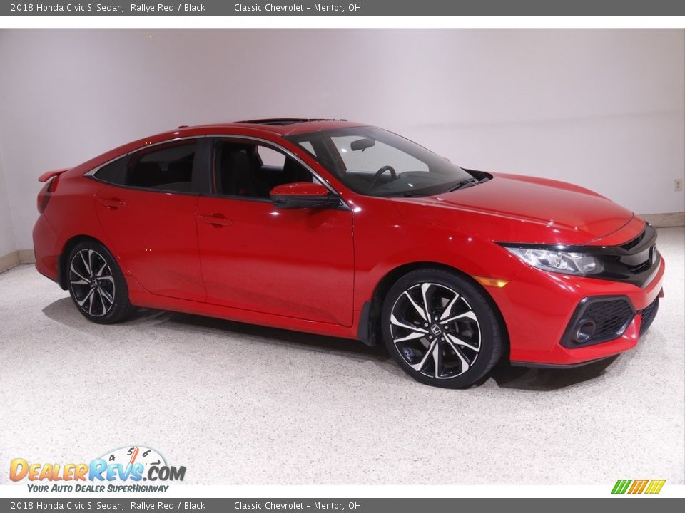 2018 Honda Civic Si Sedan Rallye Red / Black Photo #1