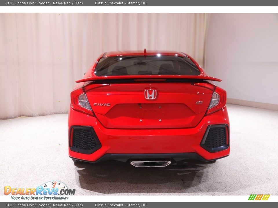 2018 Honda Civic Si Sedan Rallye Red / Black Photo #17