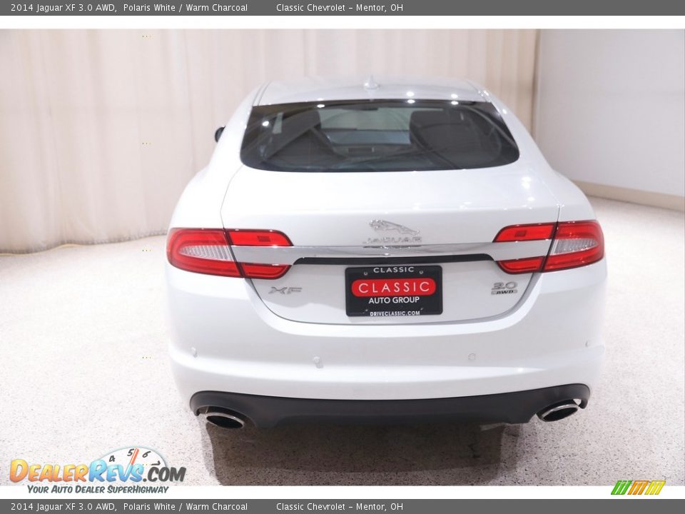 2014 Jaguar XF 3.0 AWD Polaris White / Warm Charcoal Photo #20