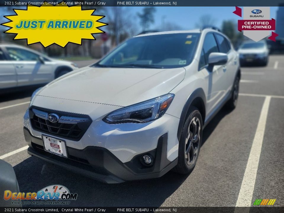 2021 Subaru Crosstrek Limited Crystal White Pearl / Gray Photo #1