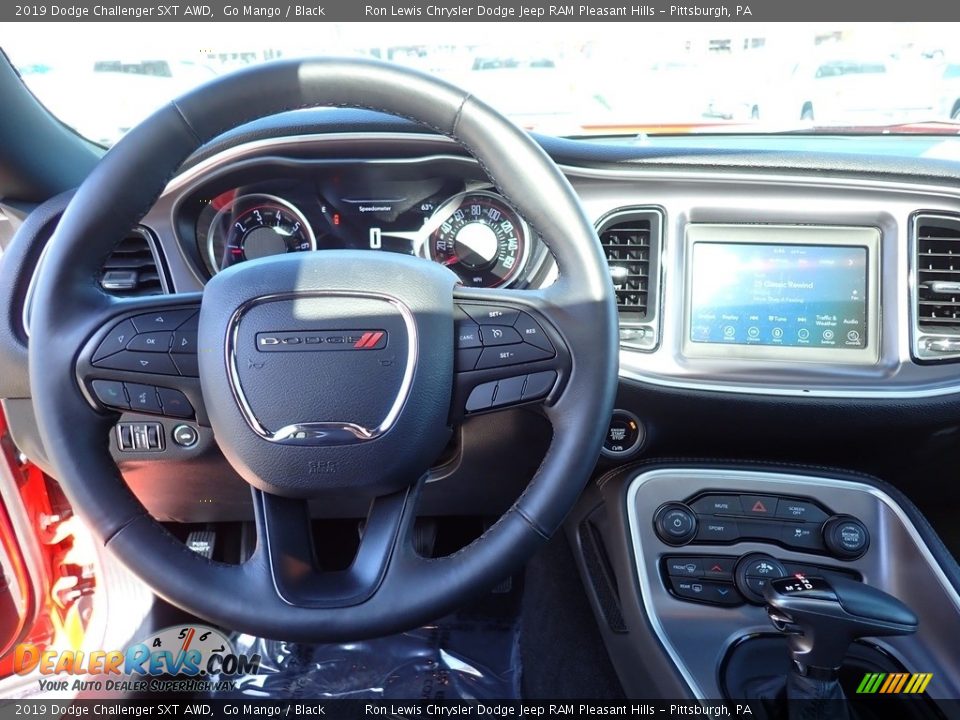 2019 Dodge Challenger SXT AWD Go Mango / Black Photo #13