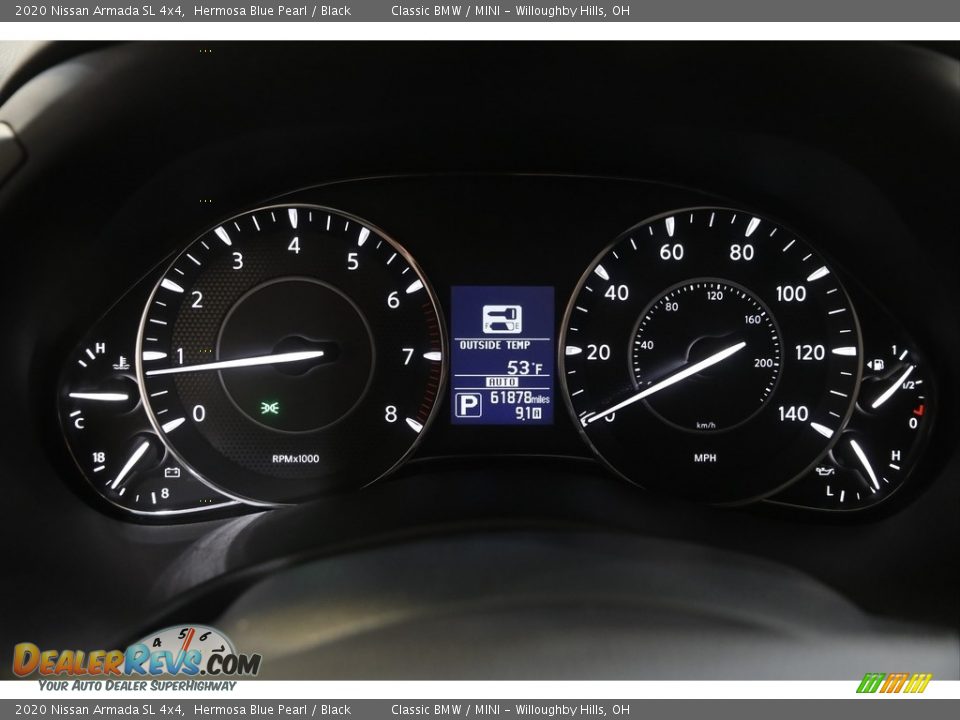 2020 Nissan Armada SL 4x4 Gauges Photo #8