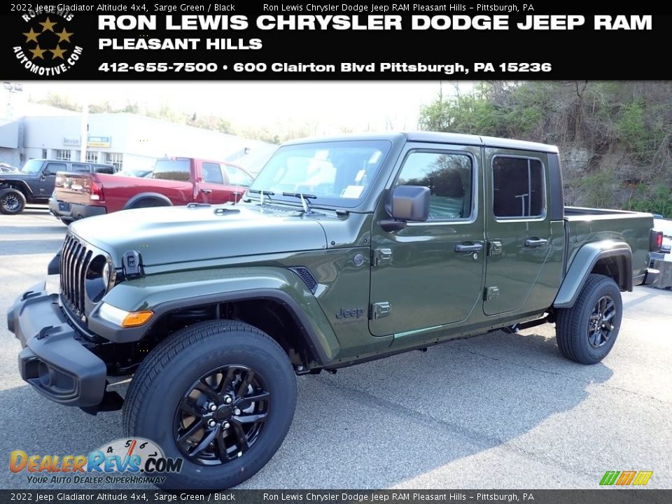 2022 Jeep Gladiator Altitude 4x4 Sarge Green / Black Photo #1