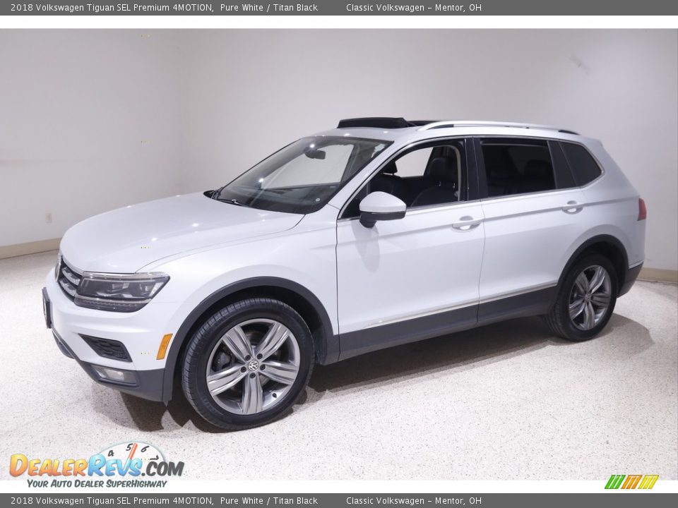 2018 Volkswagen Tiguan SEL Premium 4MOTION Pure White / Titan Black Photo #3