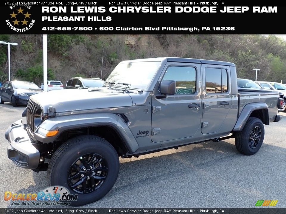 2022 Jeep Gladiator Altitude 4x4 Sting-Gray / Black Photo #1