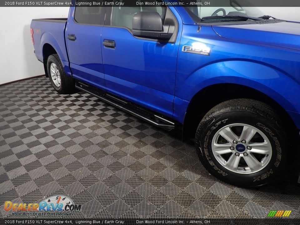 2018 Ford F150 XLT SuperCrew 4x4 Lightning Blue / Earth Gray Photo #4