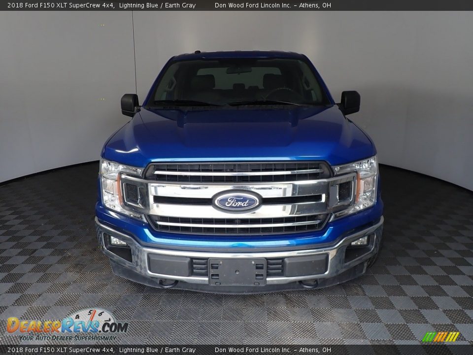 2018 Ford F150 XLT SuperCrew 4x4 Lightning Blue / Earth Gray Photo #5