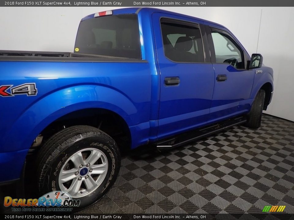 2018 Ford F150 XLT SuperCrew 4x4 Lightning Blue / Earth Gray Photo #18