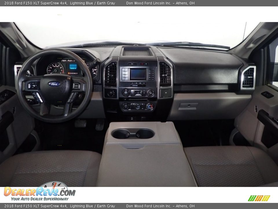 2018 Ford F150 XLT SuperCrew 4x4 Lightning Blue / Earth Gray Photo #24