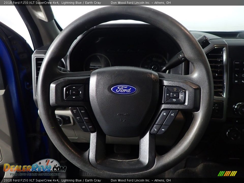 2018 Ford F150 XLT SuperCrew 4x4 Lightning Blue / Earth Gray Photo #27