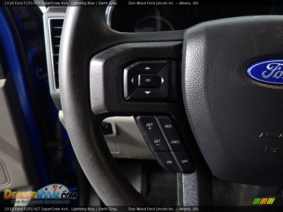 2018 Ford F150 XLT SuperCrew 4x4 Lightning Blue / Earth Gray Photo #29