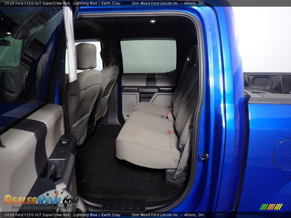 2018 Ford F150 XLT SuperCrew 4x4 Lightning Blue / Earth Gray Photo #36