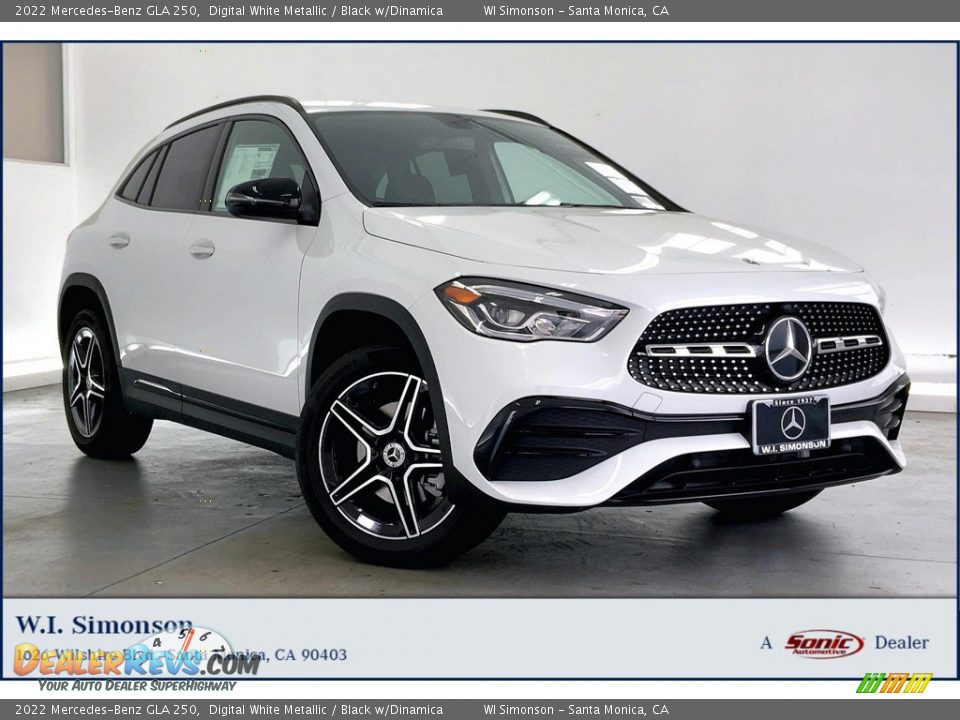 2022 Mercedes-Benz GLA 250 Digital White Metallic / Black w/Dinamica Photo #1