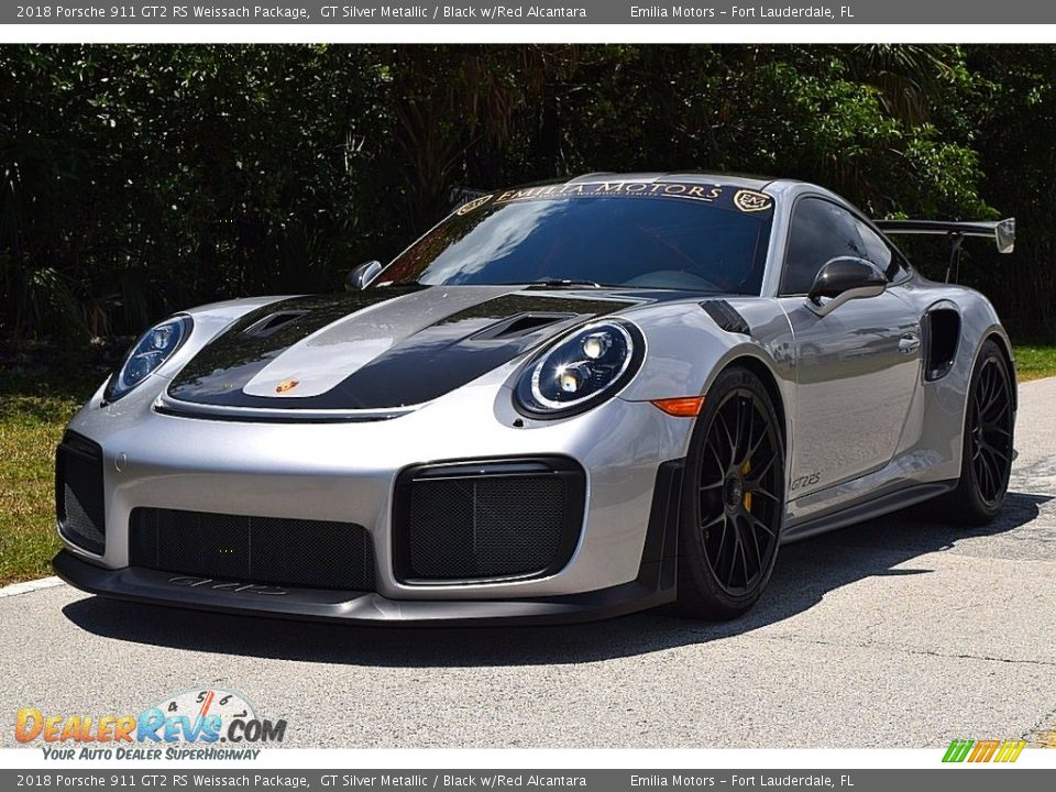 GT Silver Metallic 2018 Porsche 911 GT2 RS Weissach Package Photo #3