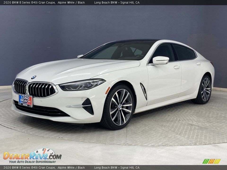 2020 BMW 8 Series 840i Gran Coupe Alpine White / Black Photo #3