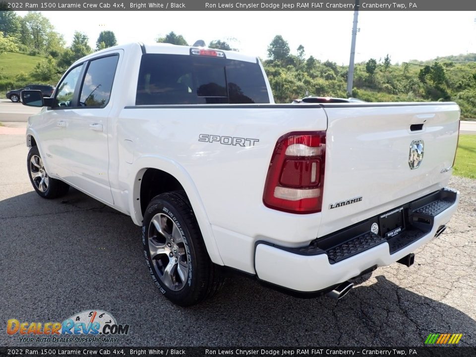 2022 Ram 1500 Laramie Crew Cab 4x4 Bright White / Black Photo #3