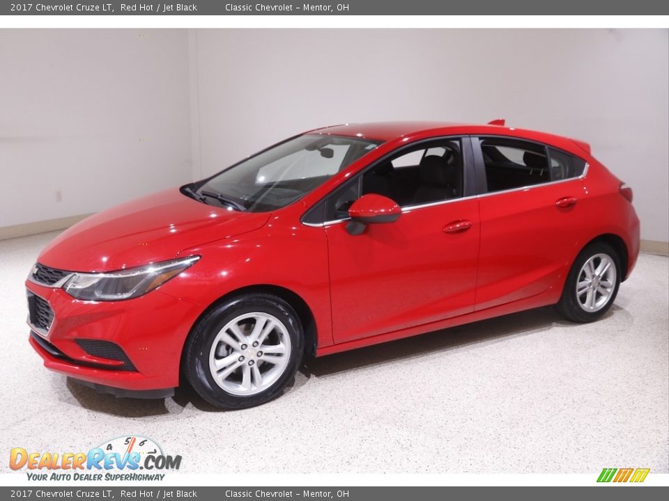 2017 Chevrolet Cruze LT Red Hot / Jet Black Photo #3