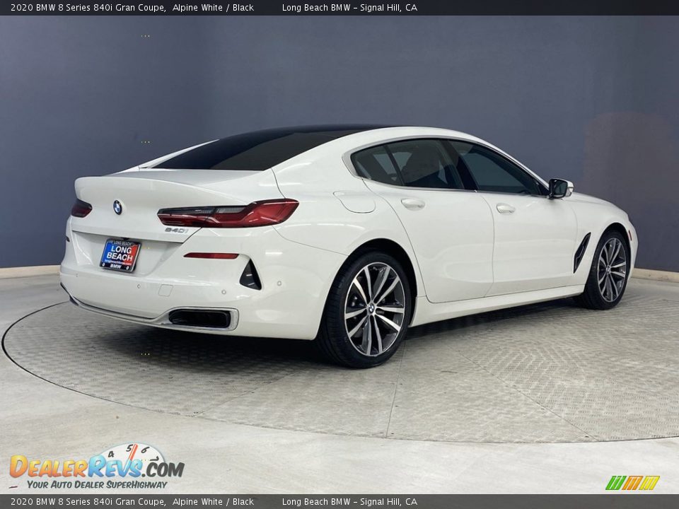 2020 BMW 8 Series 840i Gran Coupe Alpine White / Black Photo #5