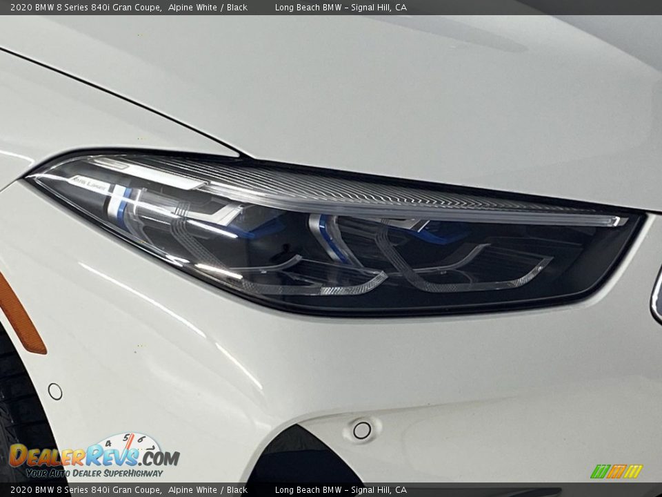 2020 BMW 8 Series 840i Gran Coupe Alpine White / Black Photo #6