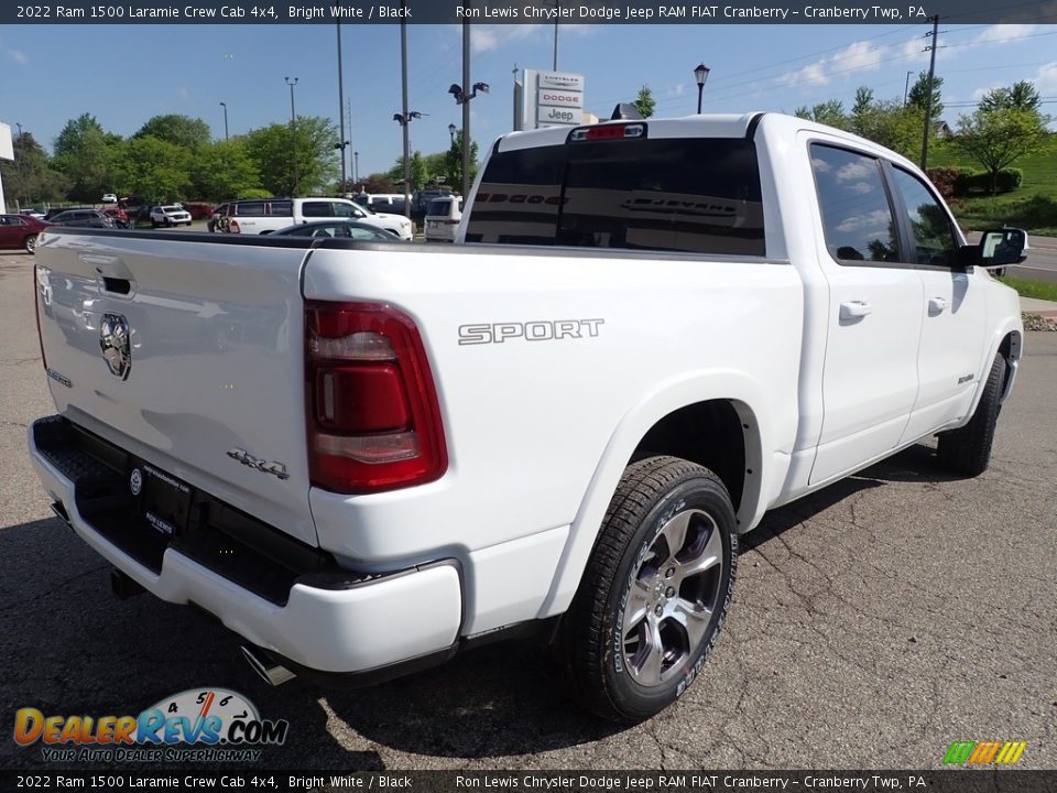 2022 Ram 1500 Laramie Crew Cab 4x4 Bright White / Black Photo #6