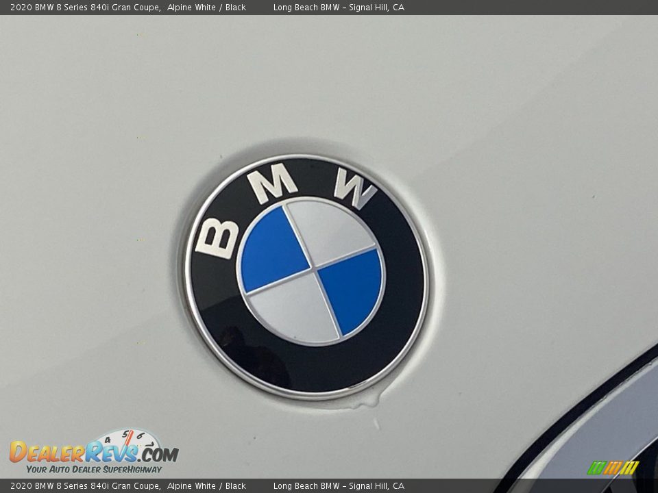 2020 BMW 8 Series 840i Gran Coupe Alpine White / Black Photo #7