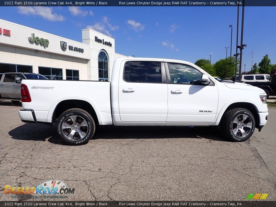 2022 Ram 1500 Laramie Crew Cab 4x4 Bright White / Black Photo #7