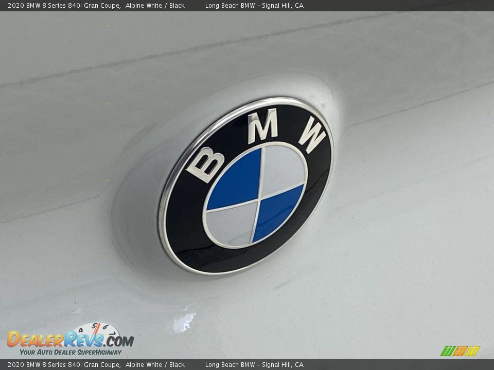 2020 BMW 8 Series 840i Gran Coupe Alpine White / Black Photo #9