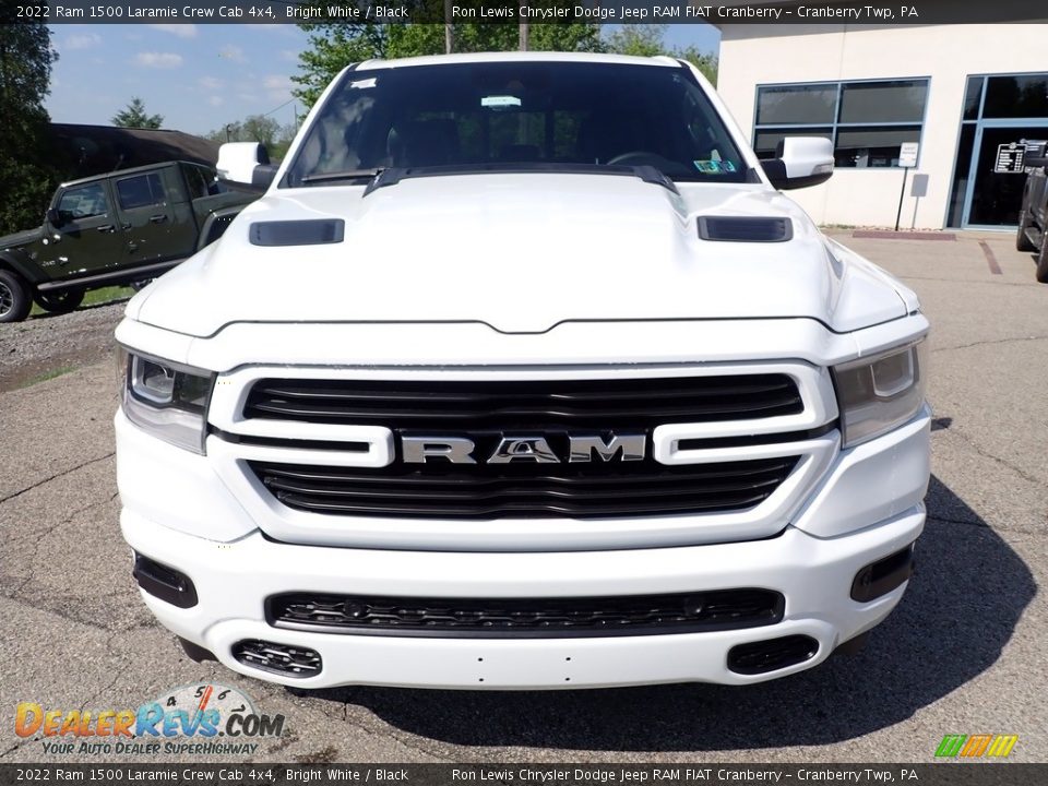 2022 Ram 1500 Laramie Crew Cab 4x4 Bright White / Black Photo #9