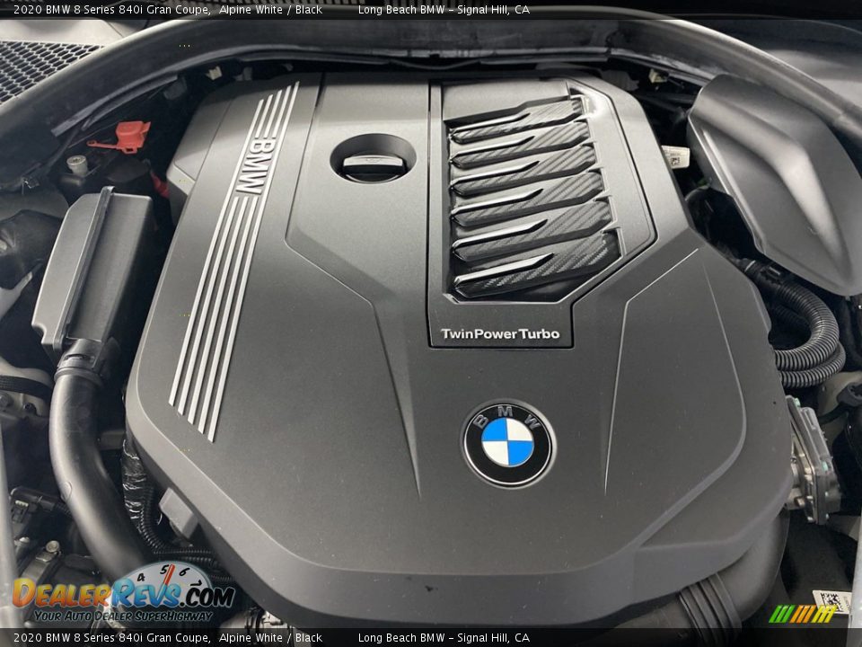 2020 BMW 8 Series 840i Gran Coupe Alpine White / Black Photo #11