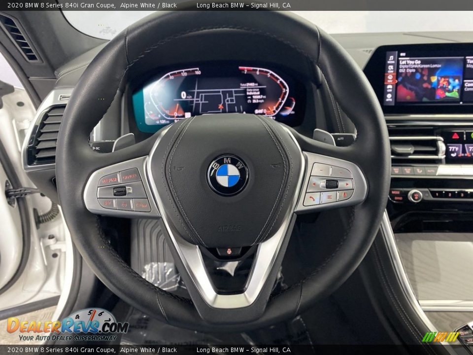 2020 BMW 8 Series 840i Gran Coupe Alpine White / Black Photo #17