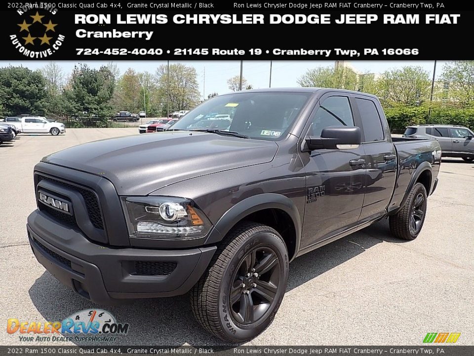 2022 Ram 1500 Classic Quad Cab 4x4 Granite Crystal Metallic / Black Photo #1