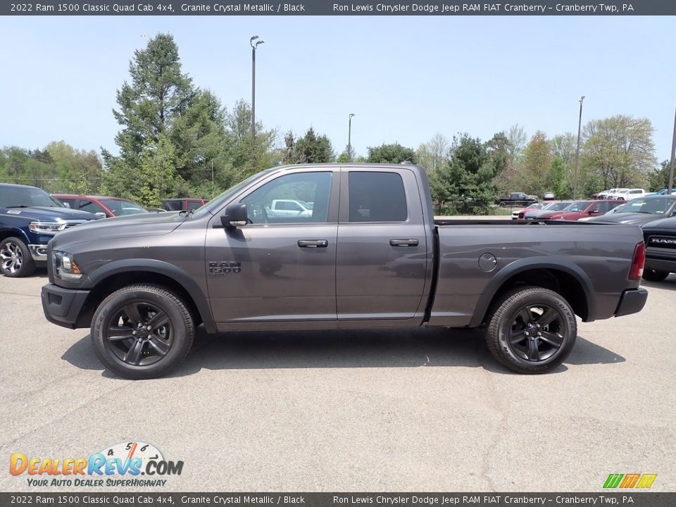 2022 Ram 1500 Classic Quad Cab 4x4 Granite Crystal Metallic / Black Photo #2