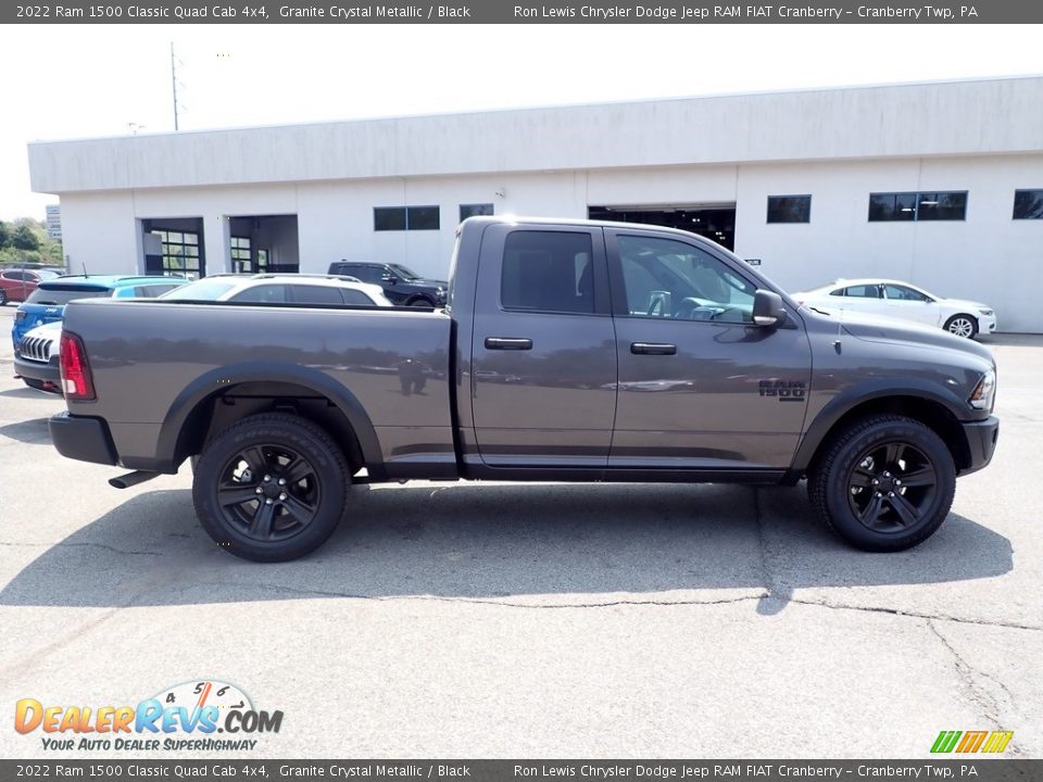 2022 Ram 1500 Classic Quad Cab 4x4 Granite Crystal Metallic / Black Photo #6