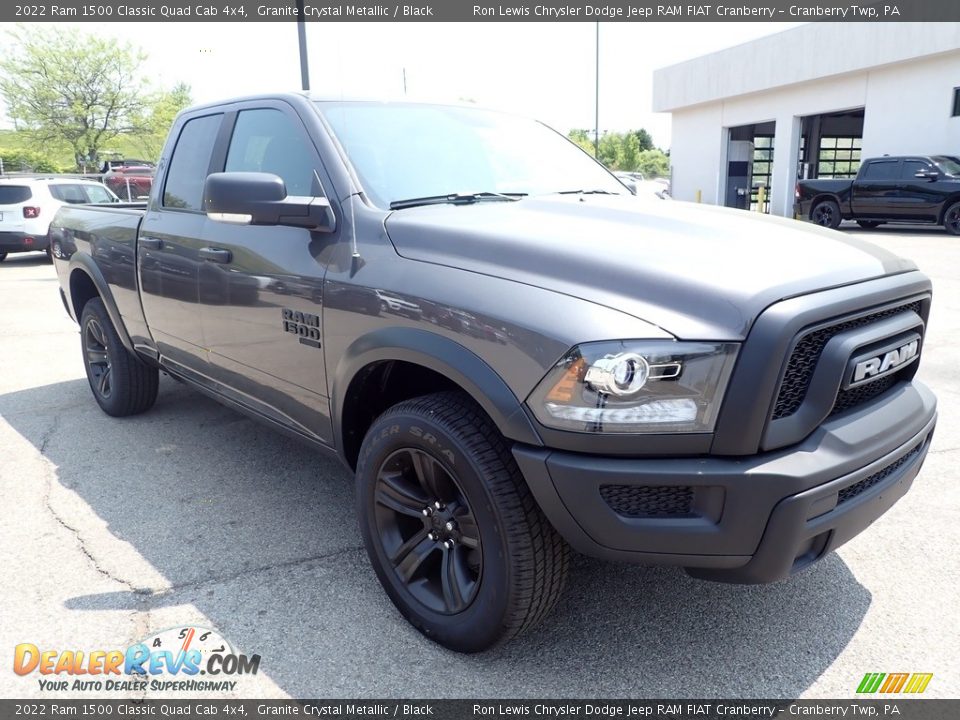 2022 Ram 1500 Classic Quad Cab 4x4 Granite Crystal Metallic / Black Photo #7