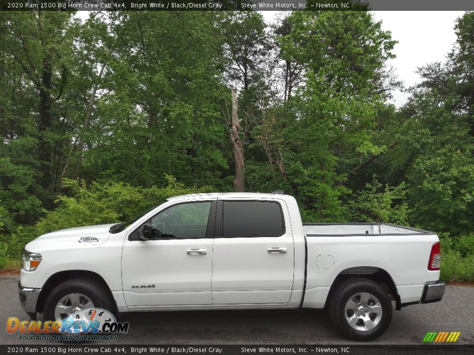 2020 Ram 1500 Big Horn Crew Cab 4x4 Bright White / Black/Diesel Gray Photo #1